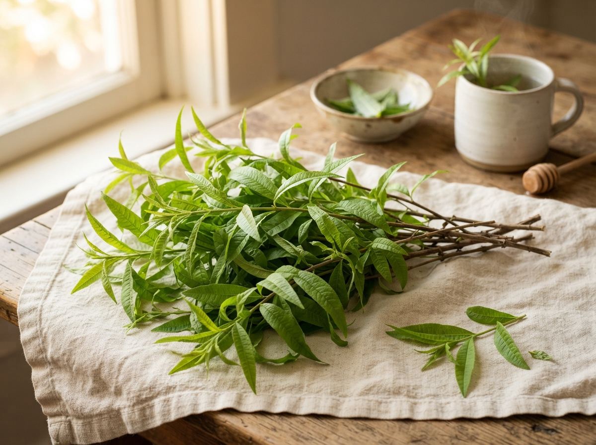Lemon verbena as it appears in a working ComidaTime pantry.