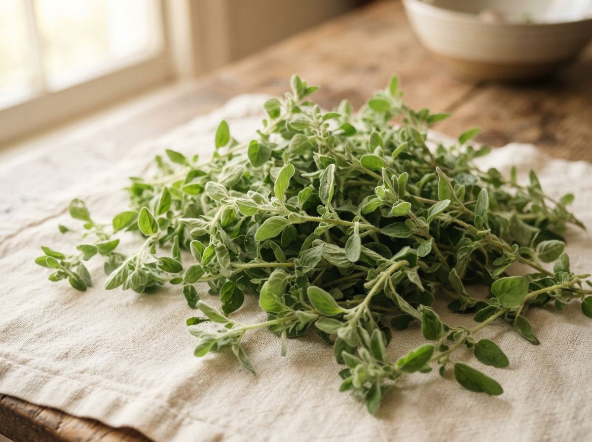 Marjoram as it appears in a working ComidaTime pantry.