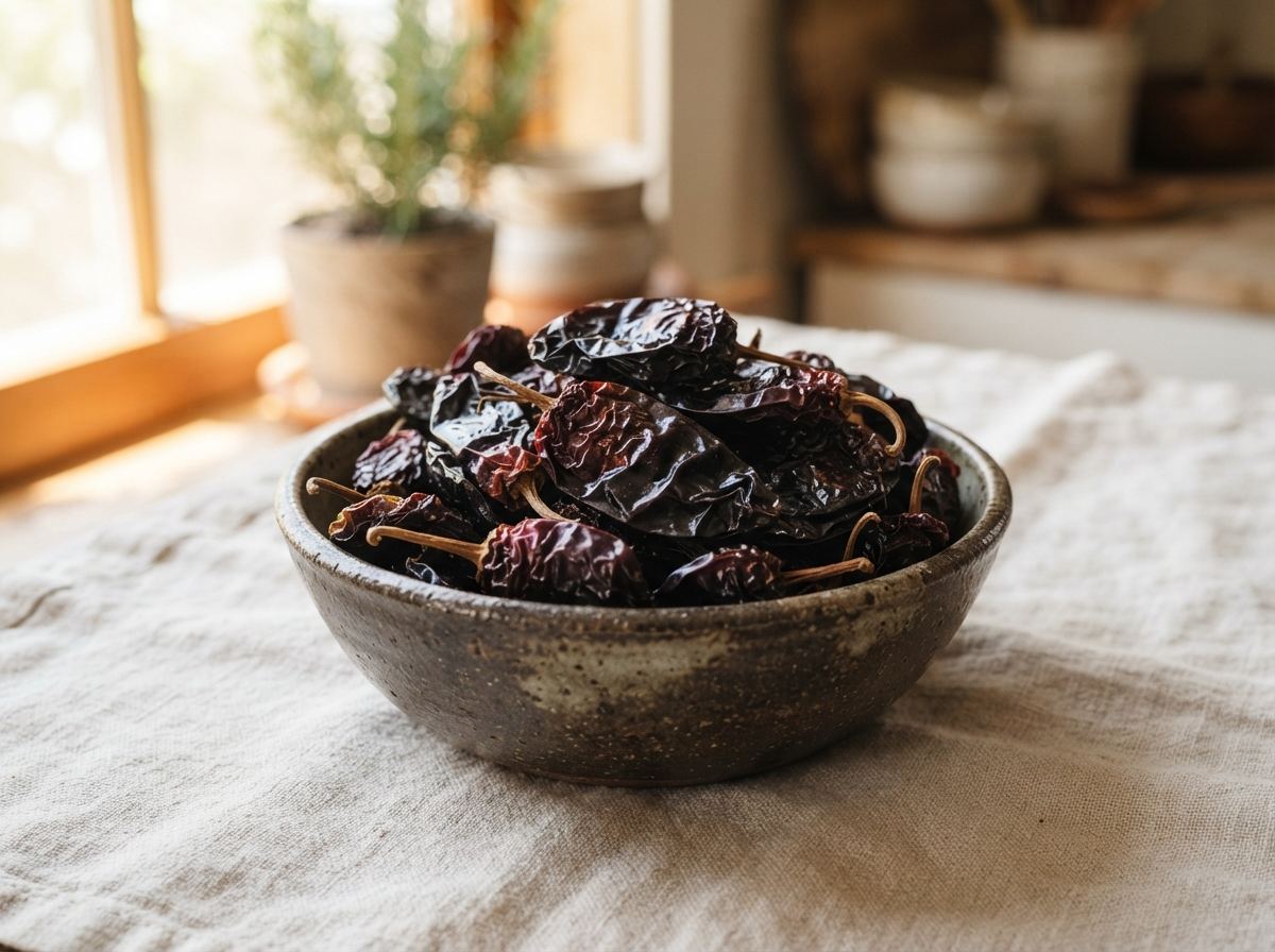 Morita chile as it appears in a working ComidaTime pantry.
