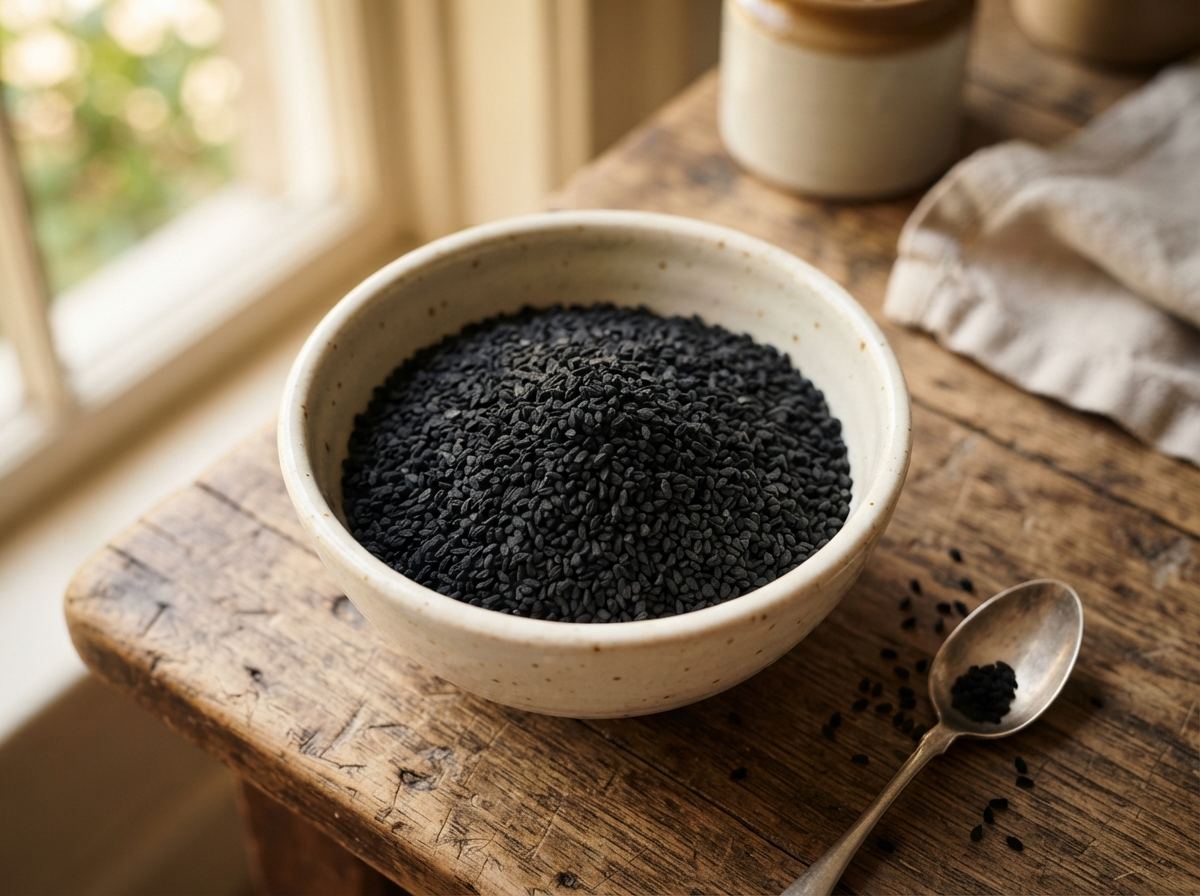 Nigella as it appears in a working ComidaTime pantry.