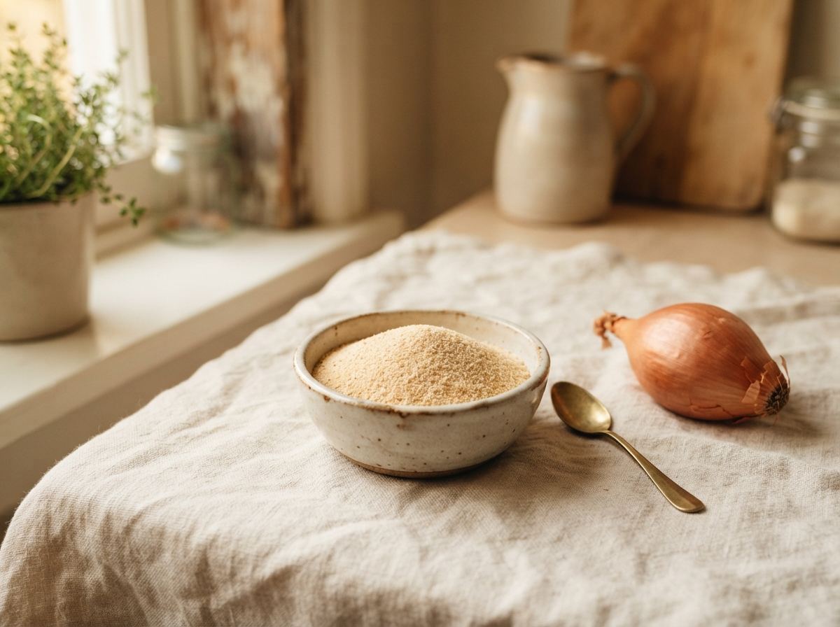 Onion powder as it appears in a working ComidaTime pantry.