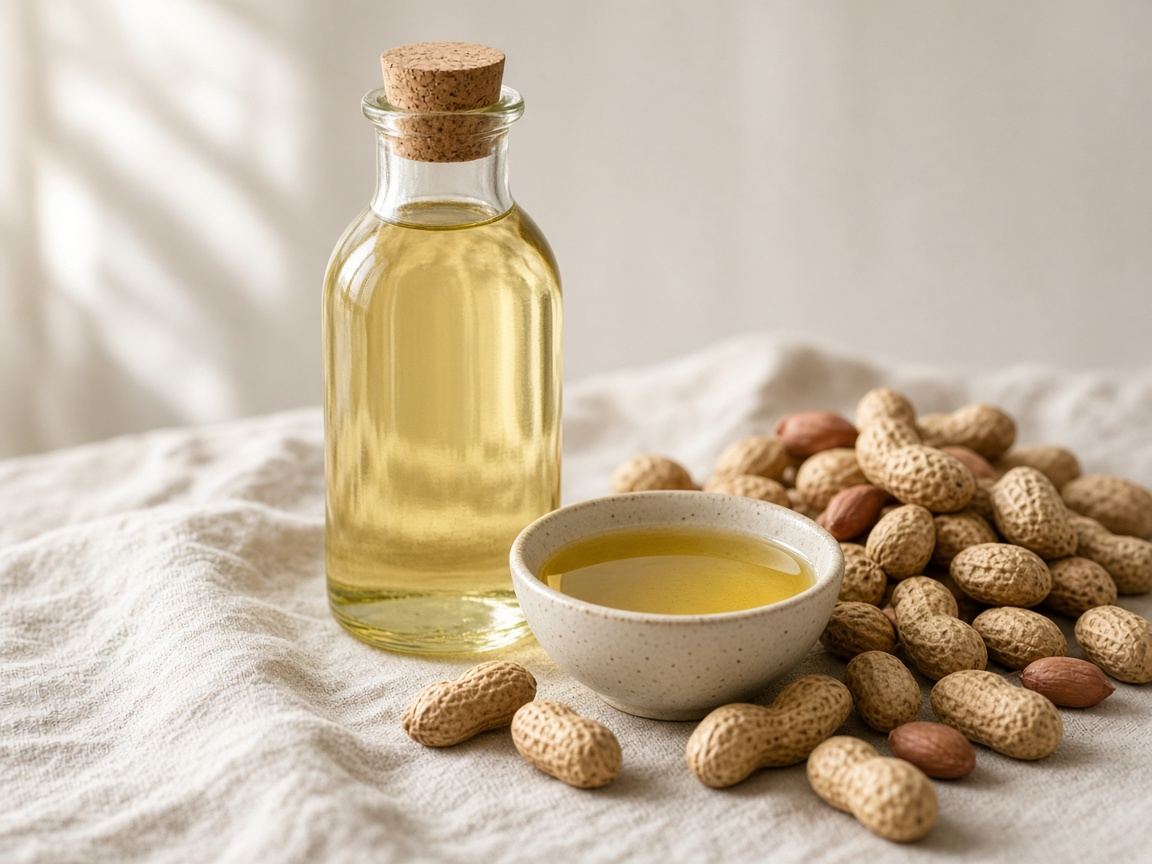 Peanut oil as it appears in a working ComidaTime pantry.
