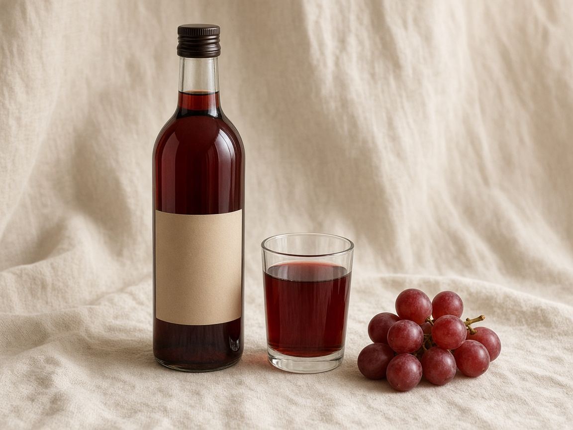 Red wine vinegar as it appears in a working ComidaTime pantry.