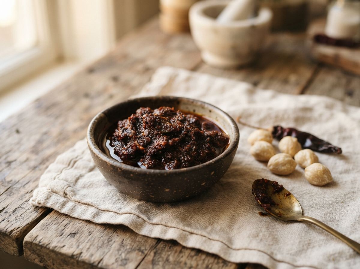 Rendang paste as it appears in a working ComidaTime pantry.