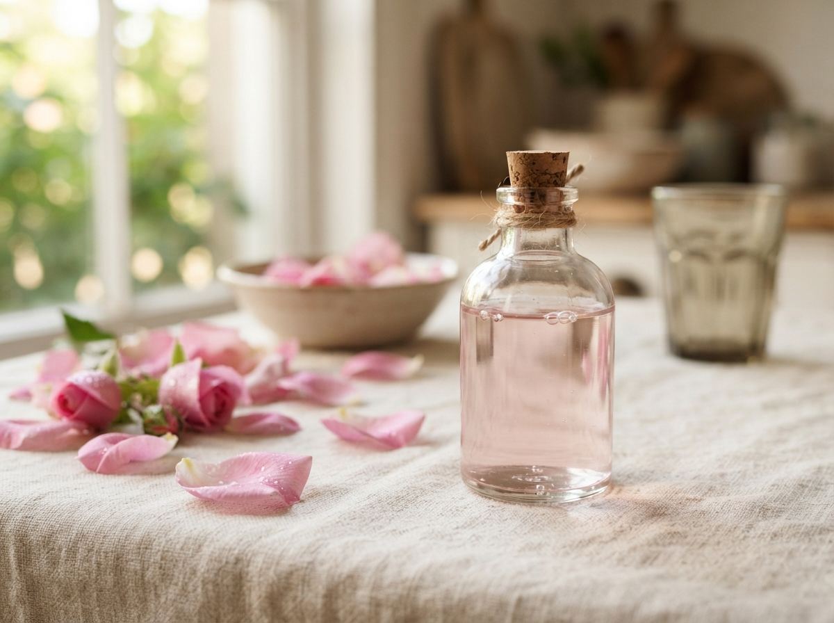 Rose water as it appears in a working ComidaTime pantry.