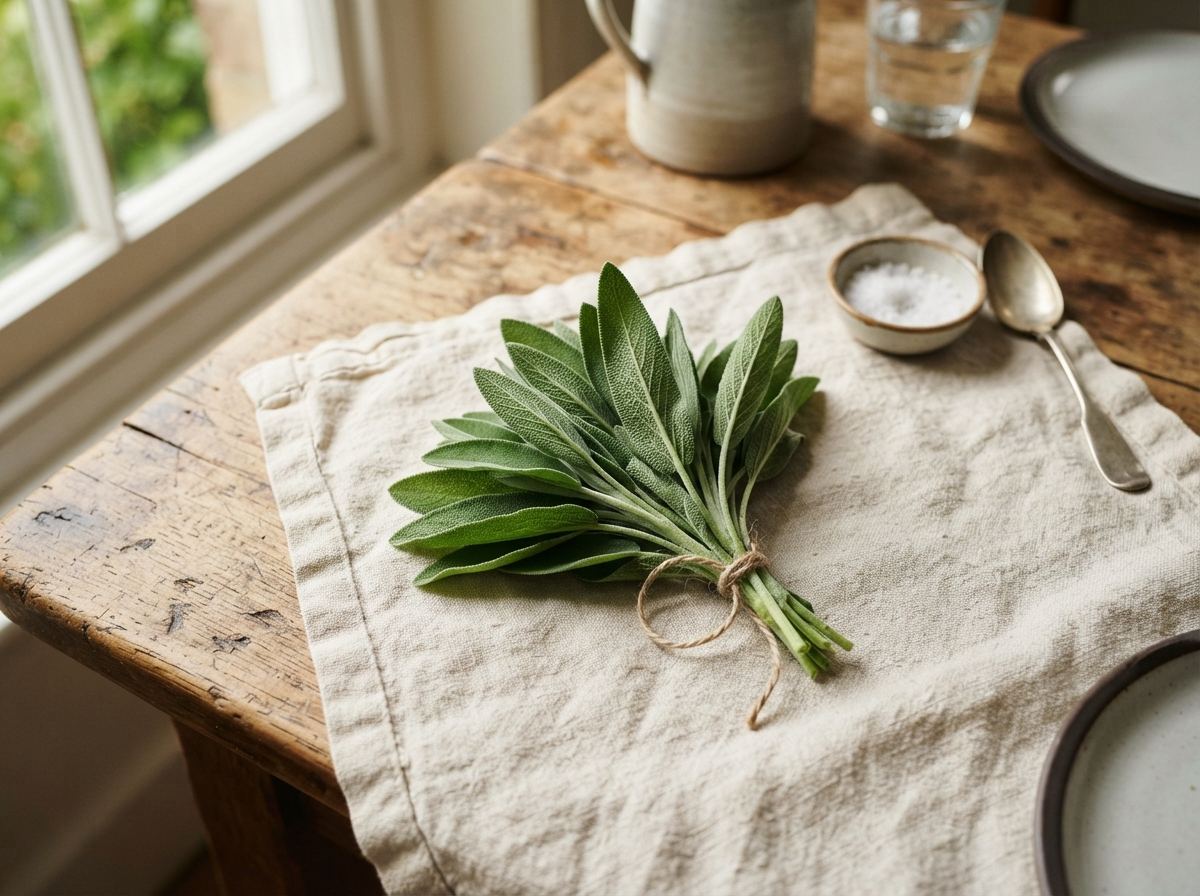 Sage as it appears in a working ComidaTime pantry.