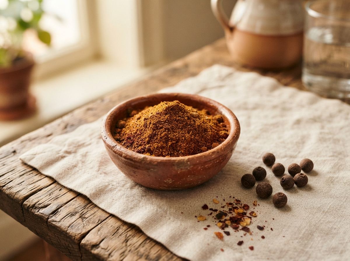 Shawarma spice as it appears in a working ComidaTime pantry.