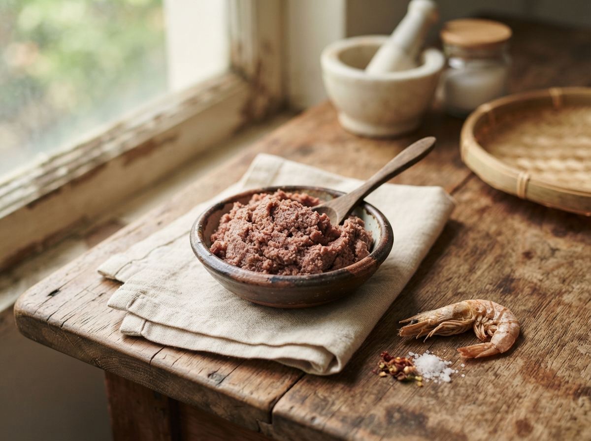 Shrimp paste as it appears in a working ComidaTime pantry.