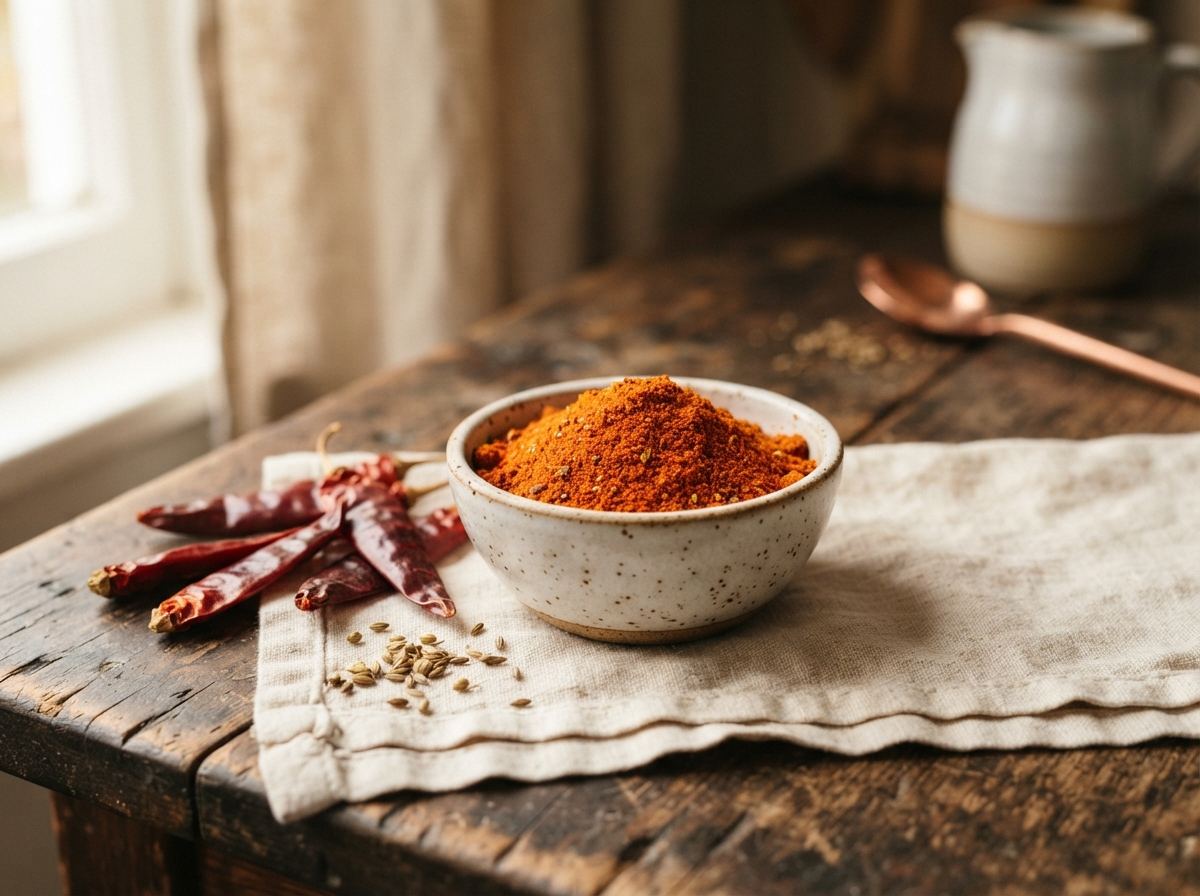 Tandoori masala as it appears in a working ComidaTime pantry.