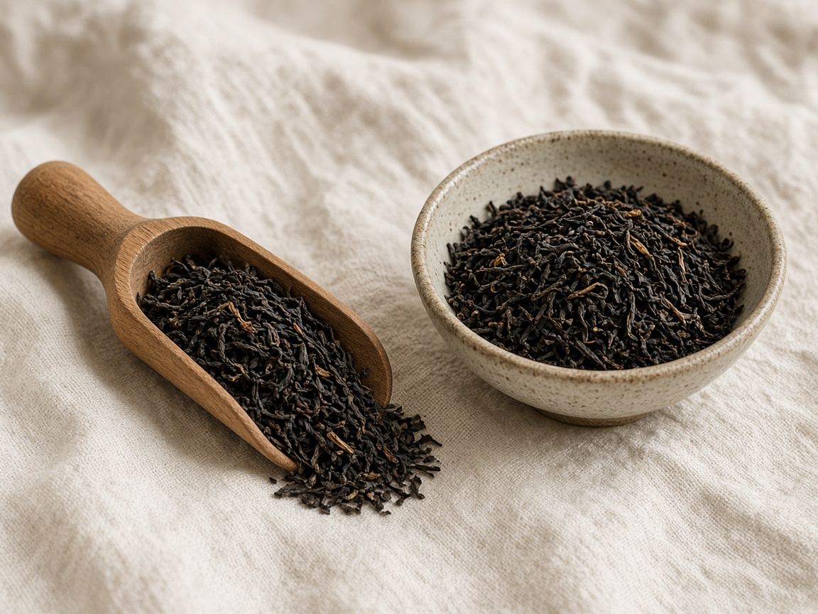 Tea leaf as it appears in a working ComidaTime pantry.