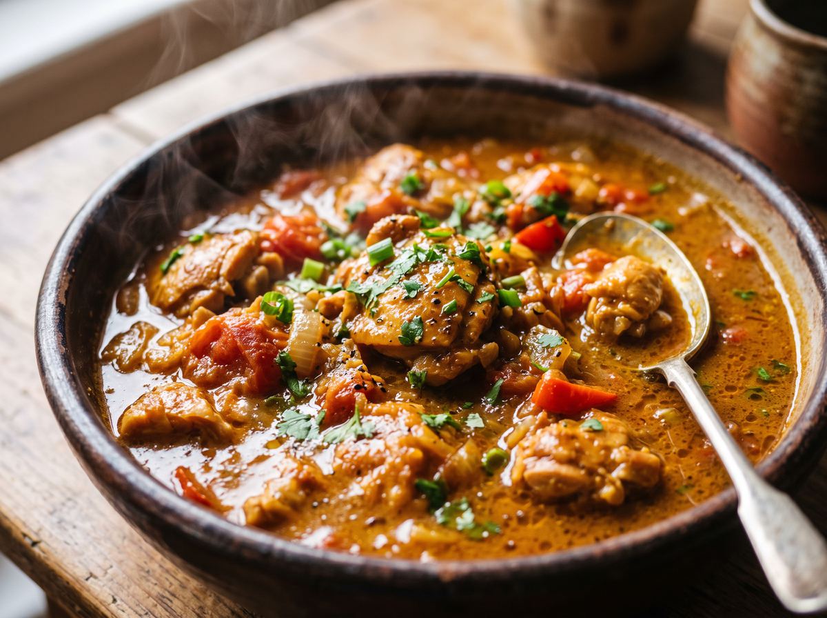 Curry de Frango Brasileiro