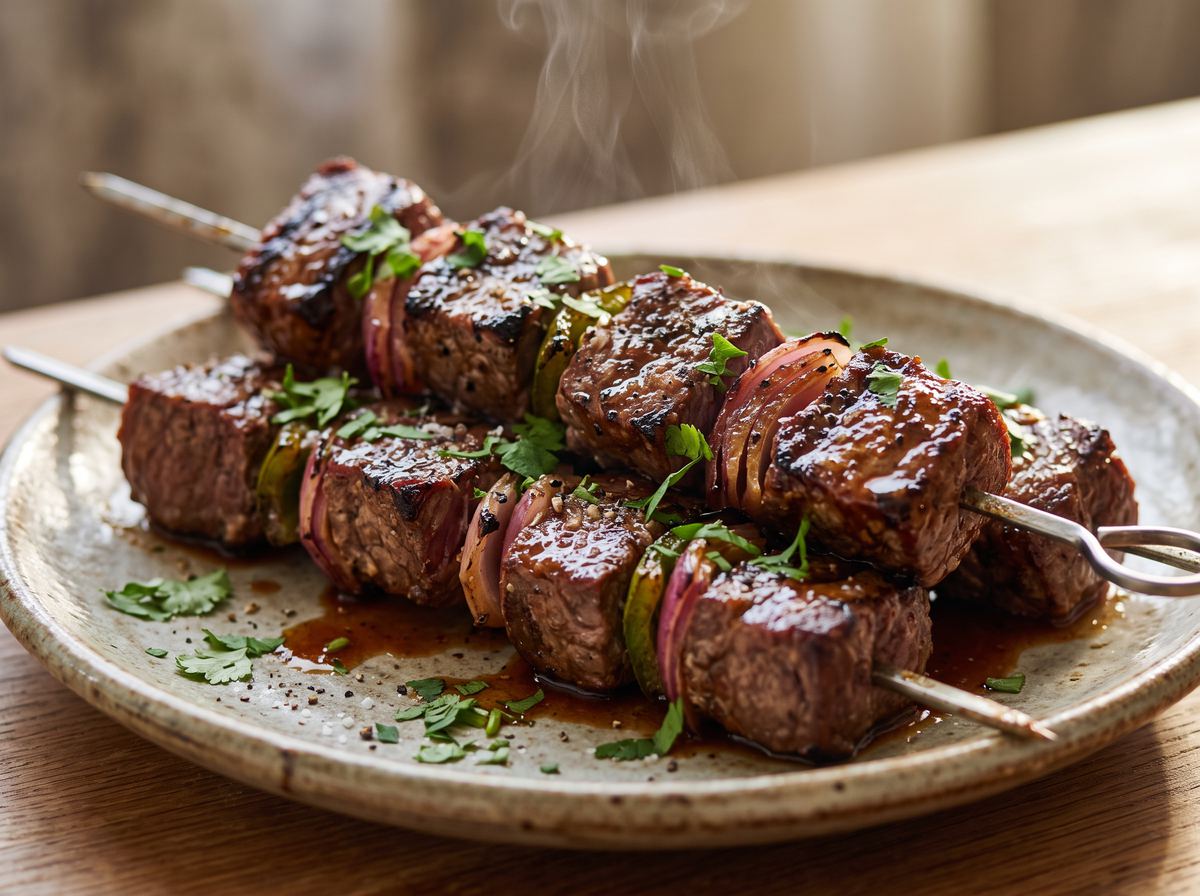 Espetinhos de Carne Brasileiro